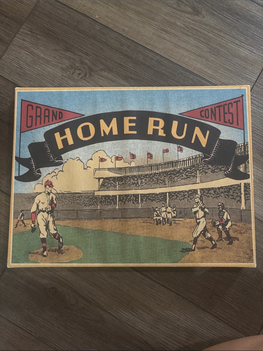 Vintage 'Home Run' Baseball Wall Art - Floating Circus Inc.